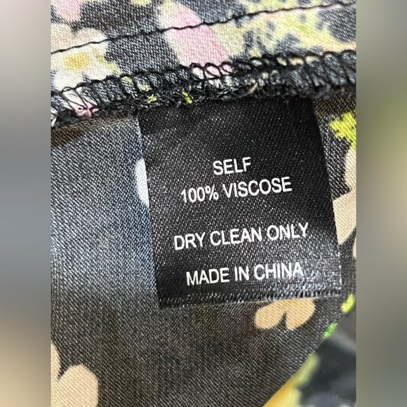 Cynthia Rowley Capri Dress -Black floral size 6 like new - Picture 5 of 14